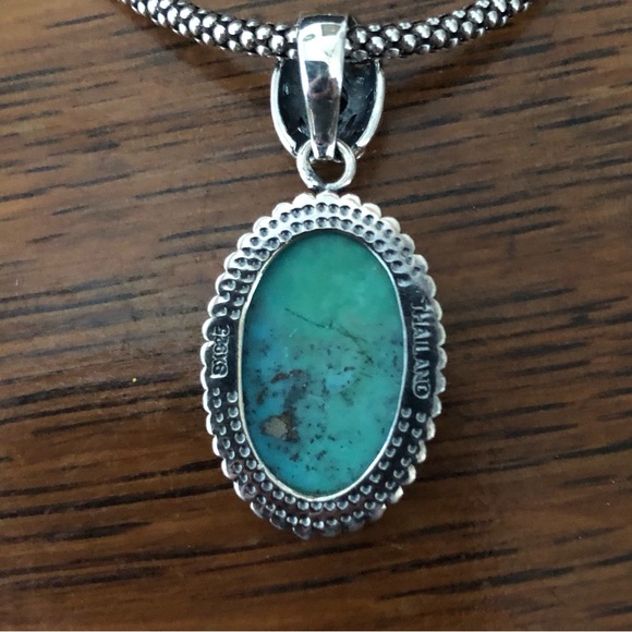 $82 Estate Designer Pendant and Chain Sterling Silver Marked SX 925 THAILAND - Picture 3 of 5